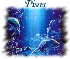 Romantic representation of the zodiac sign Pisces