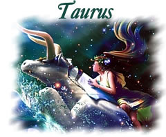 Romantic representation of the zodiac sign Taurus