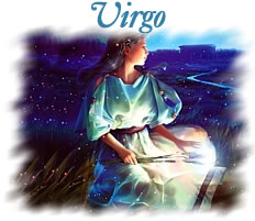 Romantic representation of the zodiac sign Virgo